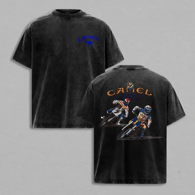 Vintage Acid Wash Graphic Tee, Unisex